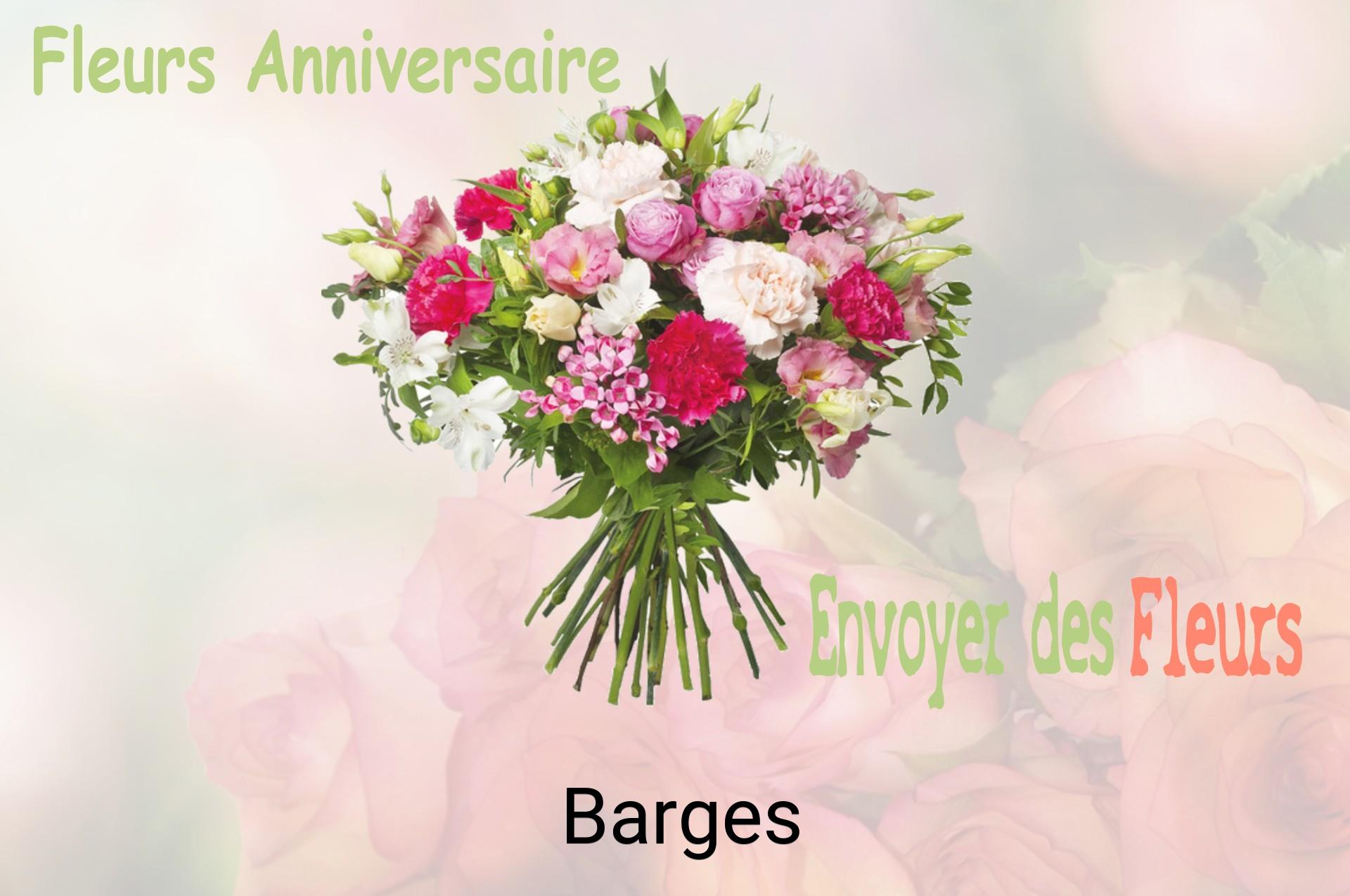 Bouquet de fleurs d’anniversaire livré à Barges
