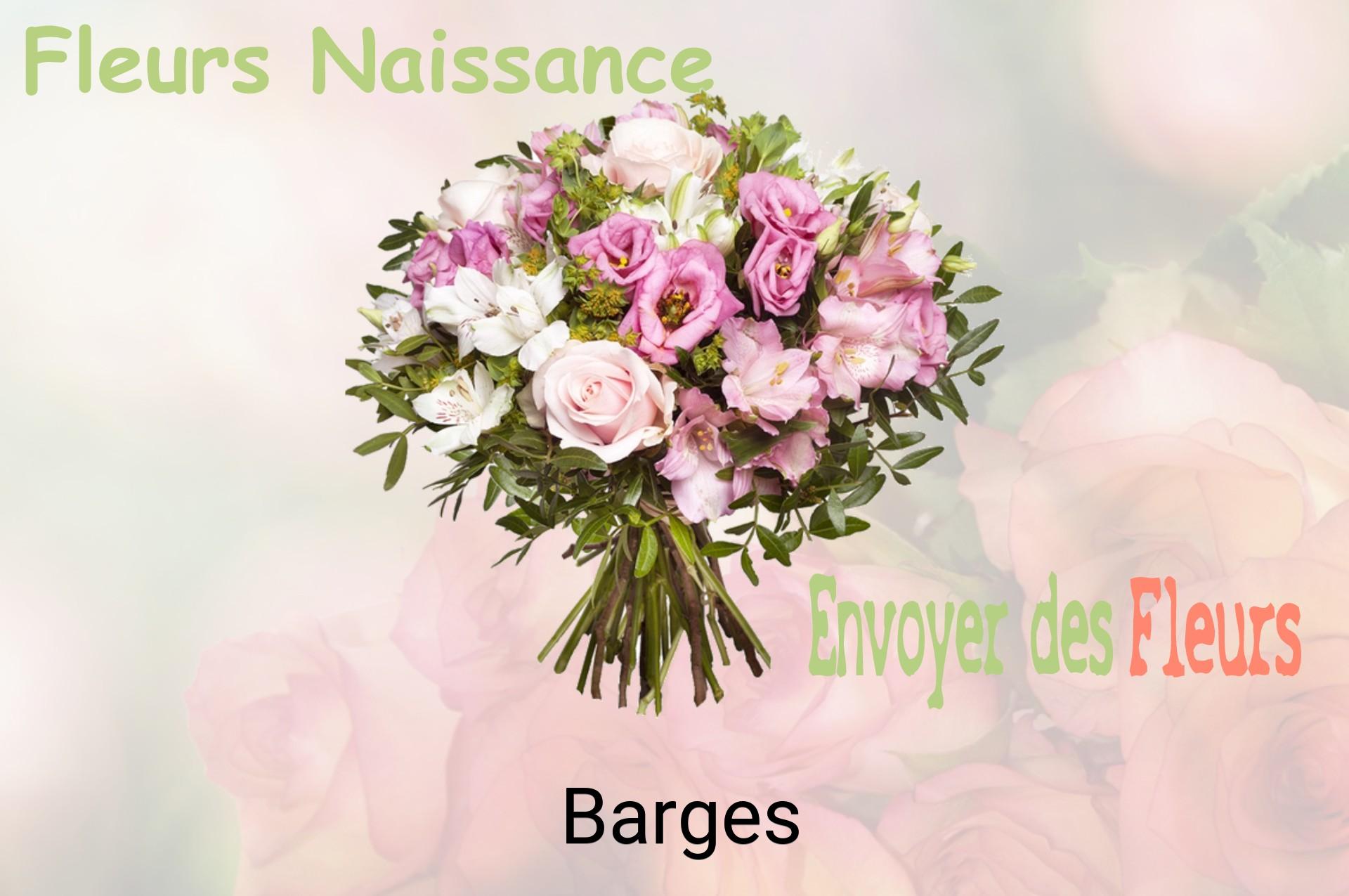 Bouquet de fleurs de naissance livré à Barges