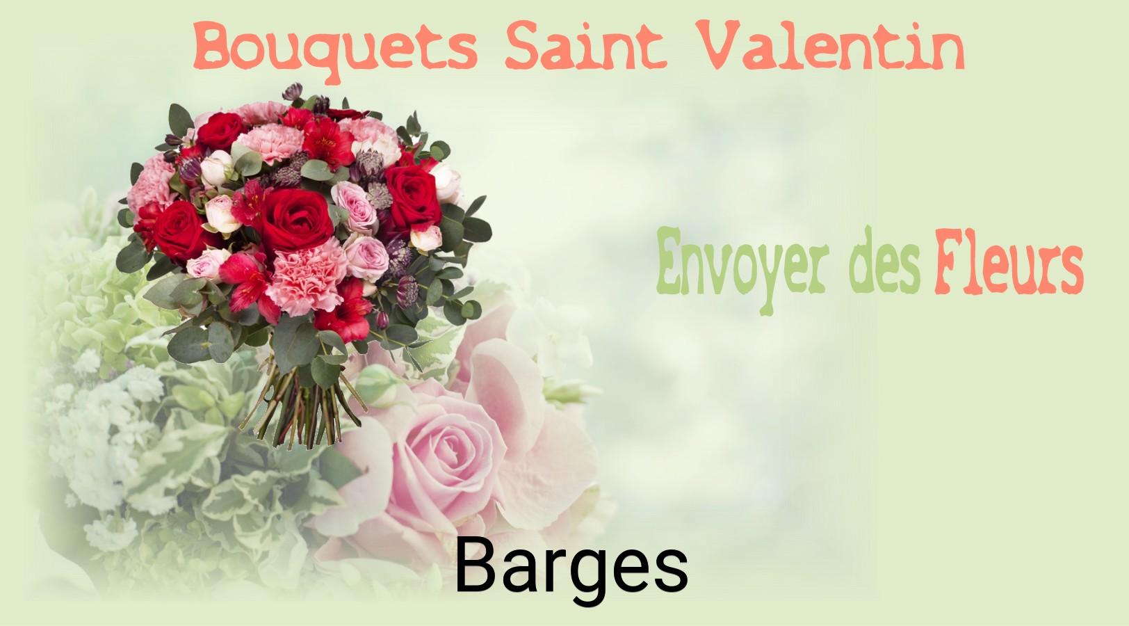 Roses de Saint-Valentin livrées à Barges